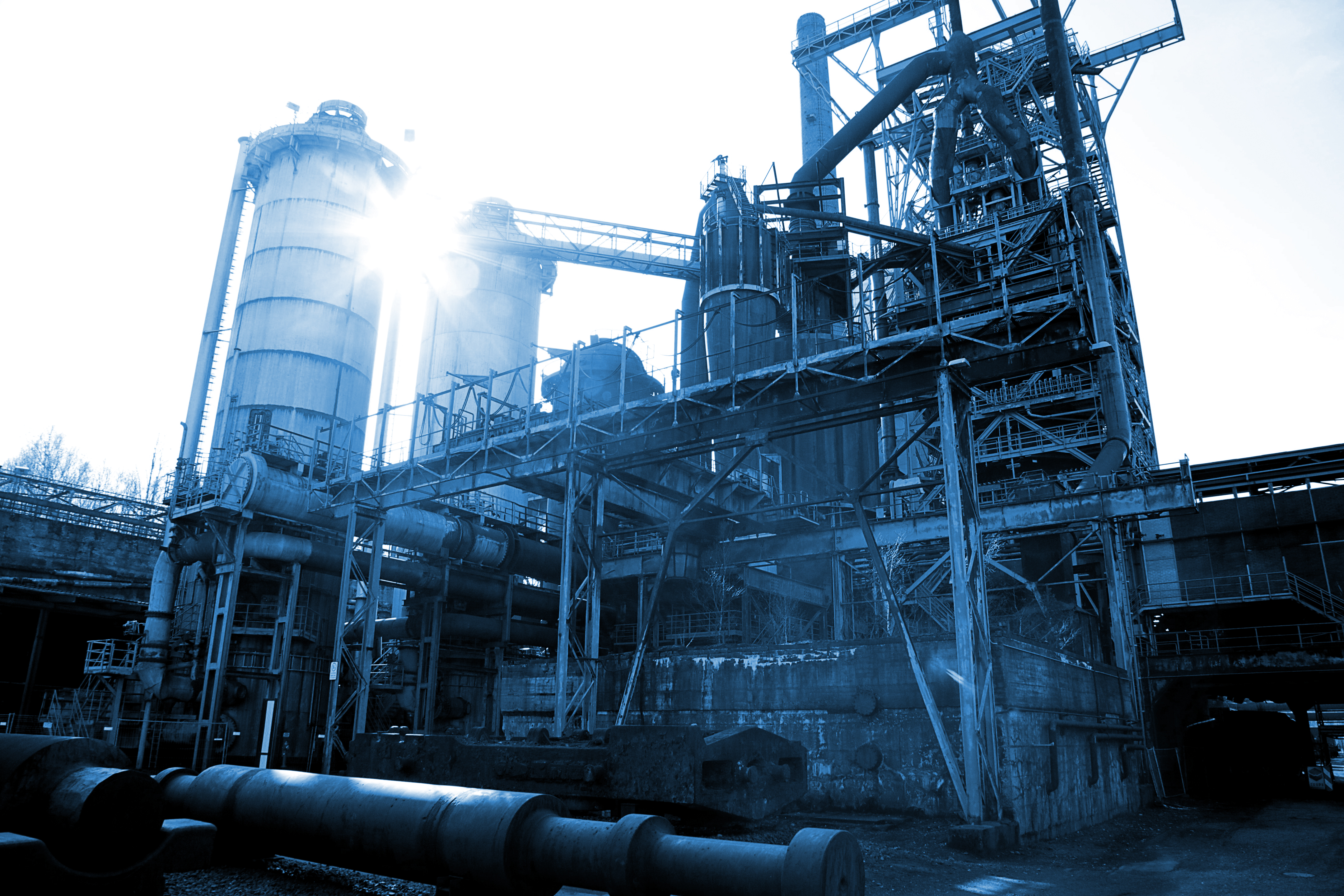 Blick auf den Hochofen