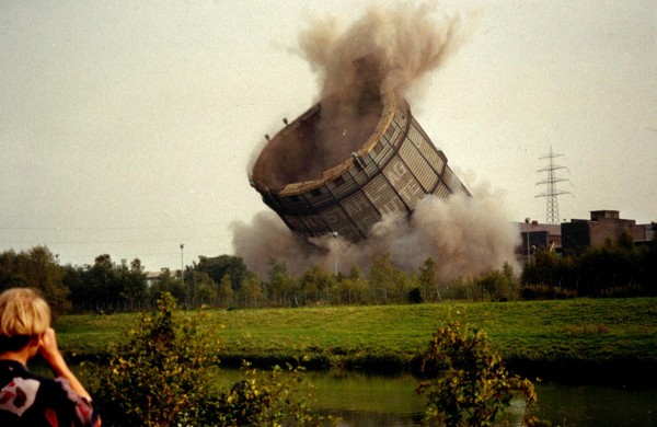 Sprenung des Gasometers