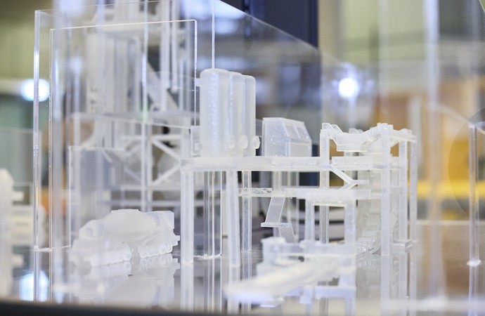 Glasmodell der Henrichshütte