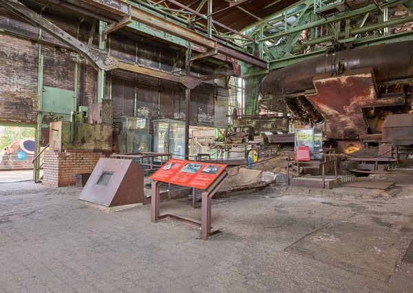 Blick in die Abstichhalle