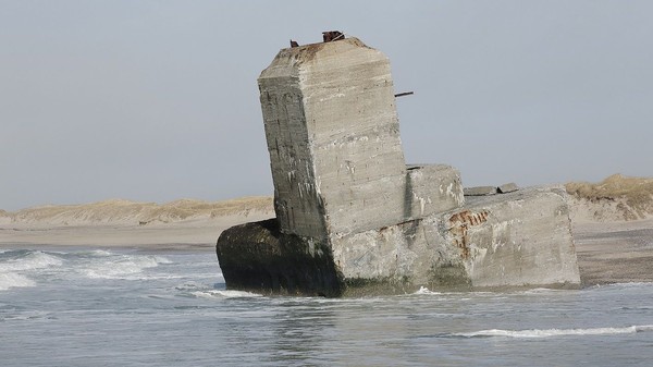 Ein Überrest des Atlantikwalls von Annet van der Voort fotografiert